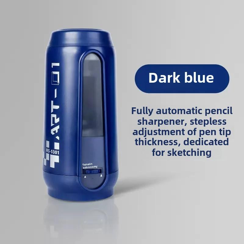 Tenwin Automatic Pencil Sharpener Ms5301 Adjustable Electric Rolling Pen Knife For Sketching Carbon Pencil Tips