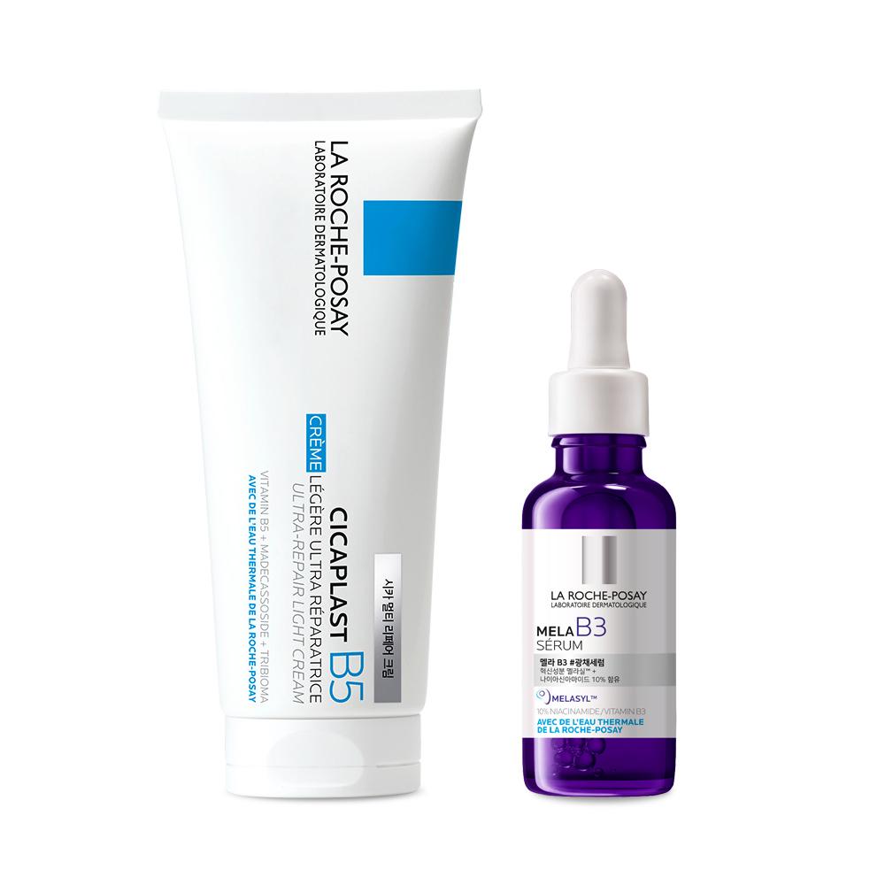 

[larocheposay] La Roche-Posay Cicaplast Multi-Repair Cream 100ml + Mela B3 Serum 30ml Set