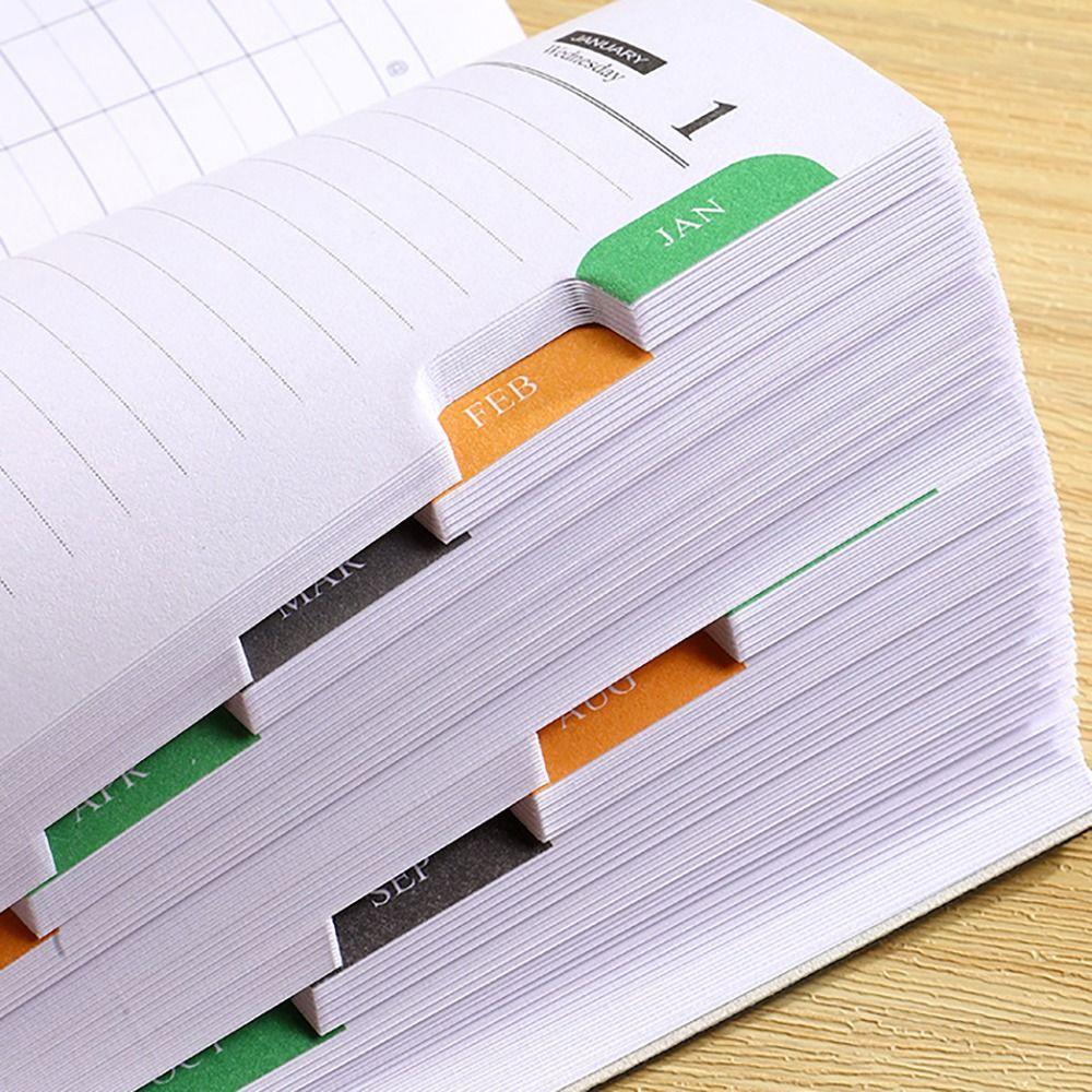 A6 2025 Agenda Book Lista rzeczy do zrobienia Dzienny Tygodniowy Miesięczny Planer Lista rzeczy do zrobienia Notatnik angielski Studenci