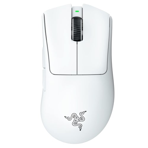 Razer Razer DeathAdder V3 Pro White Gaming Mouse Wireless Ultra-lightweight At 64g Advanced Ergonomic Shape Best-in-class Precision Focus Pro 30K Opti