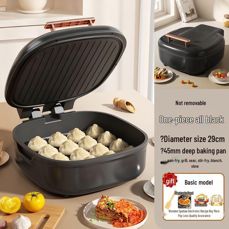 Multifunctional Non-stick Electric Griddle & BBQ Pan with Detachable Parts