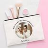 Personalized Custom Photo Bridesmaid Makeup Bag Will You Be My Bridesmaid Proposal Cosmetic Bags Wedding Gifts for Best Friends