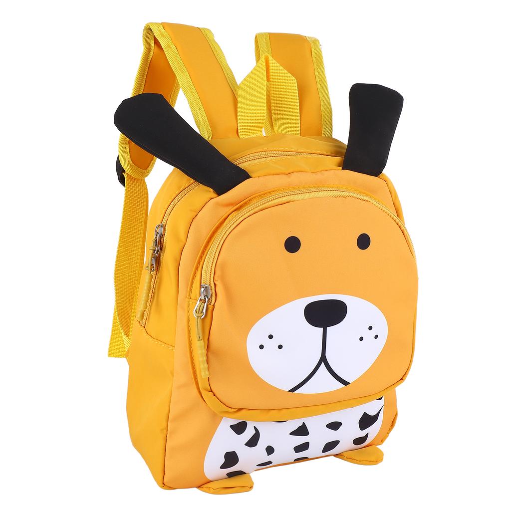 Kids Double Strap Shoulder Bag Purse Cute Dog Shape Spine Protection Toddler Backpack Yellow Free