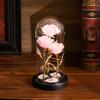 1 new gold foil rose glass cover eternal flower night light Mother's Day Valentine's Day gift ornament