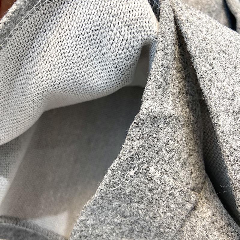 Elegant Grey Wool A-Line Pleated Skirt for Women - Versatile, Age-Reducing, Anti-Exposure, Korean Style, Autumn Winter 2025