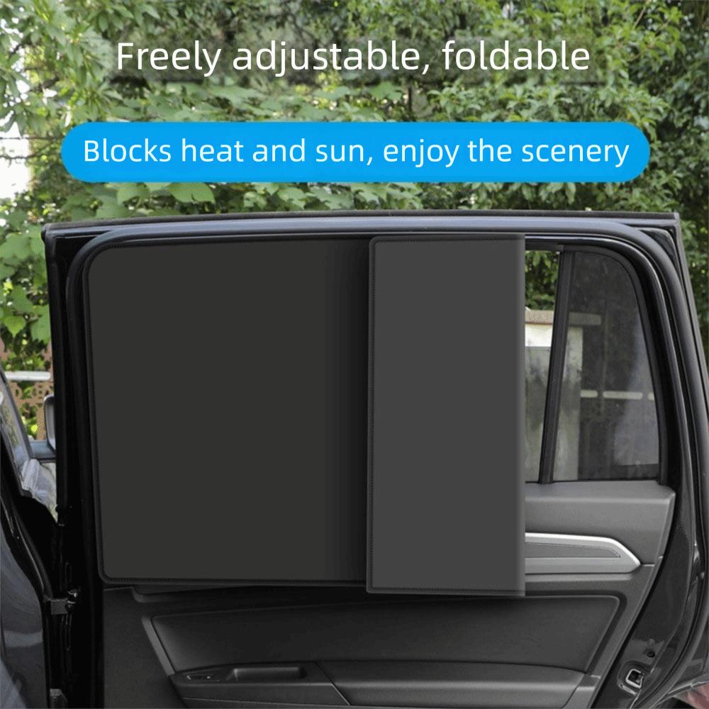 2/4Pcs 99% UV Blocking Car Window Covers Blackout Car Privacy Curtains Car Window Sun Shade Camping