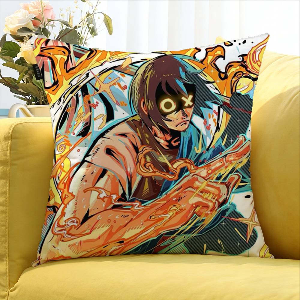 Benimaru Shimon Fire Force Various Sizes Square Pillow Case For Car Home Bedchamber Decor