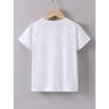 European sizes Boys' Summer Short Sleeve Cartoon "Running Train" Print T-Shirt
