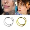 4Pieces Nose Rings Hoops Surgical Steel Double Spiral Nose Ring Left or Right Single Pierced Nose Piercing for Women Men