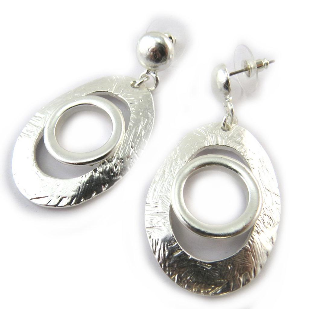 Dolce Vita [N3912] - Silver 'Antica' Designer Earrings