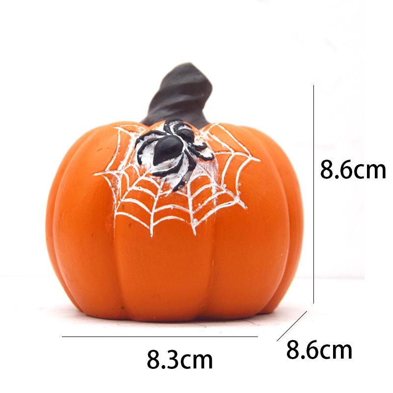 Halloween Resin Pumpkin And Ghost Design Tablecloth Ghostly Desktop Decoration Ornament