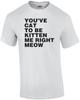 You've Cat To Be Kitten Me Right Meow Shirt
