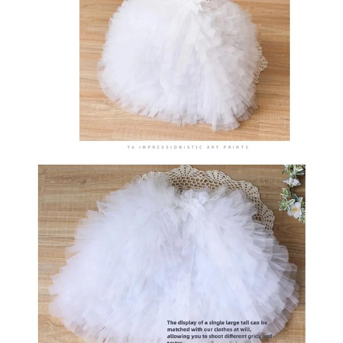 Handmade White Pet Princess Dress Small Dog Dress Pet Teddy Original Wedding Solid Colour Skirt Fashionable Dog Clothes