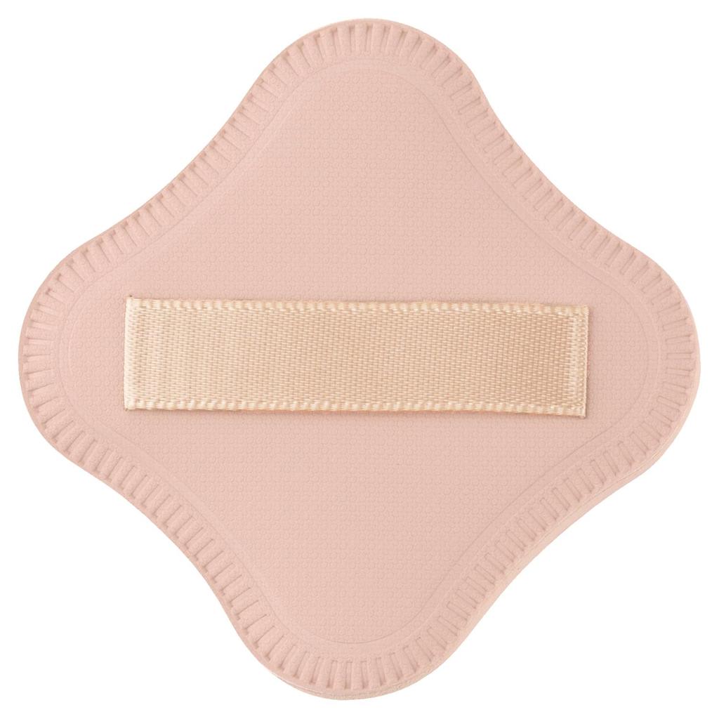 Kai Corporation Foundation for Powder and Liquid Natural Beige Stain-Resistant Puff, Diamond-Shaped, Dual-Layer Structure, Foundation, Finish, KQ3248,