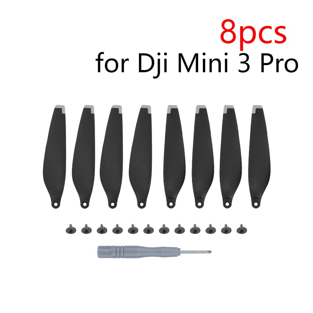 8X Precise&Flexible Propellers for DJI Mini 3/3 Pro Props Blade Replacement Light Weight Wing Fans Spare Parts Drone Accessories