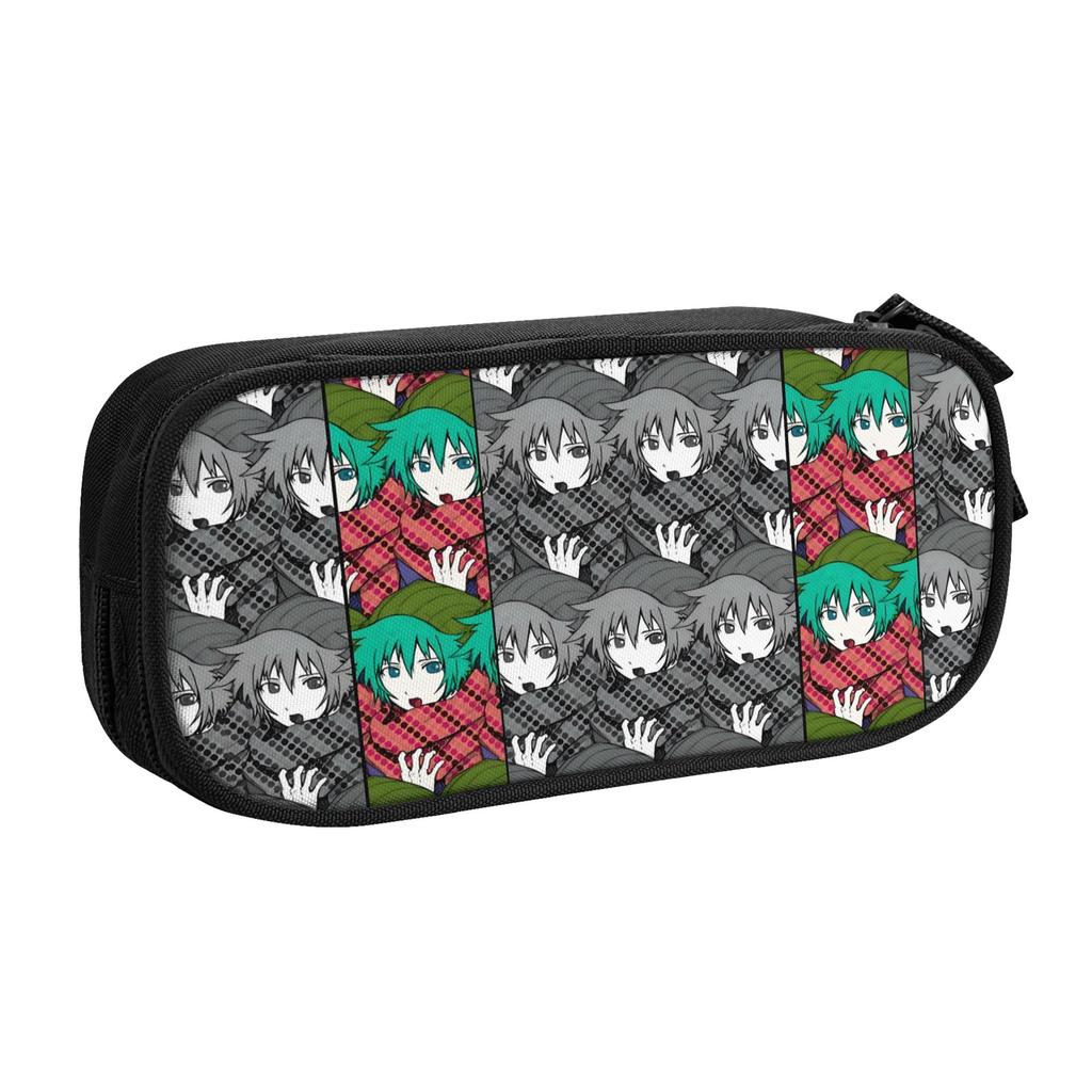 Horror Game YTTD Anime Pencil Cases for Girls Boys Large Capacity Your Turn To Die Humor Pen Bag Box Stationery
