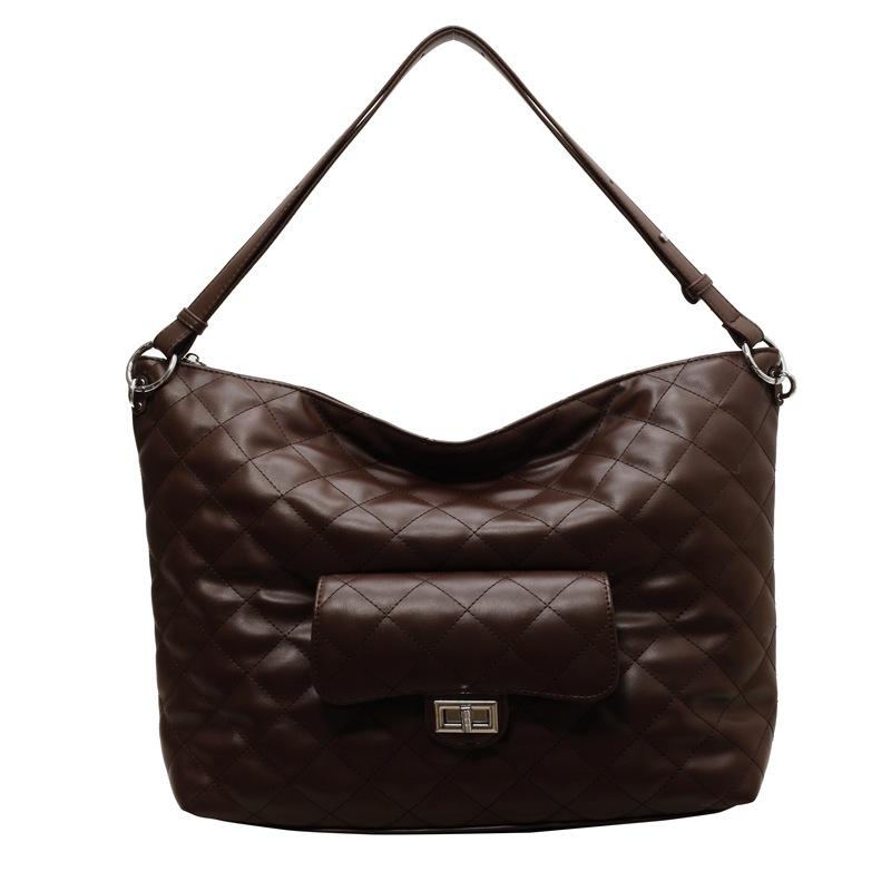 

Шкіряна сумочка Жіноча ромбоподібна сумка Сумка через плече кавовий