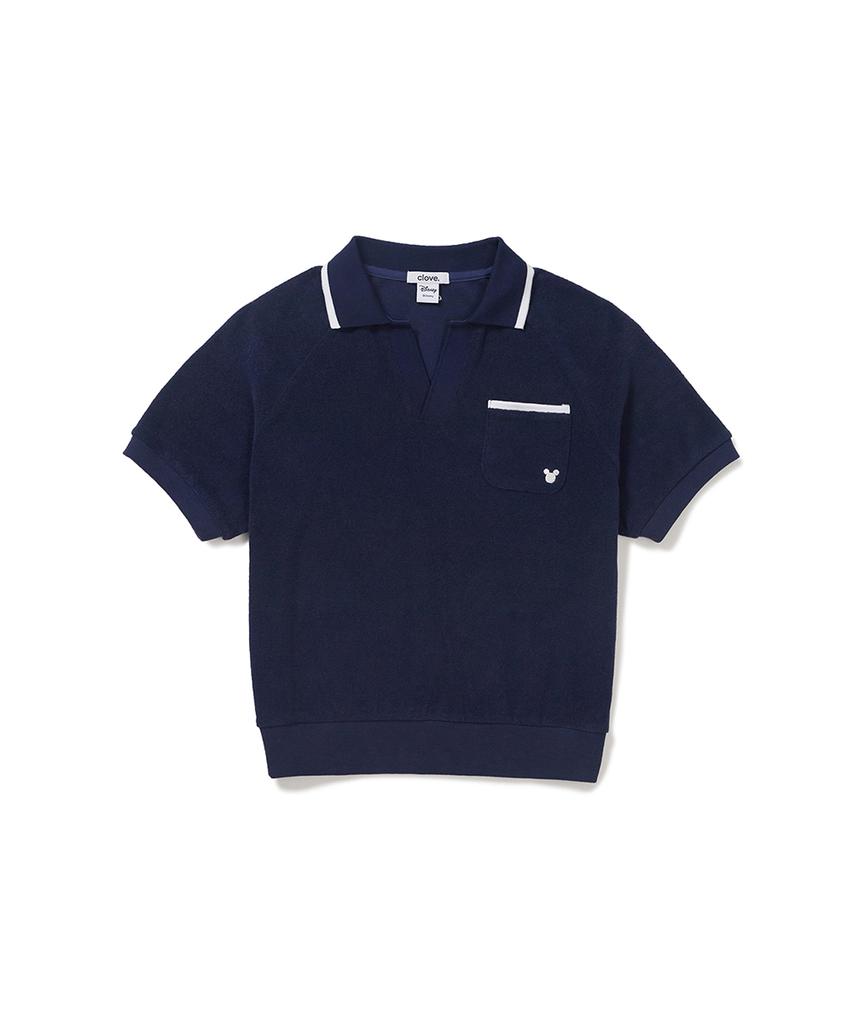 CLOVE [26Sm Clove] Mickey_Terry Top (Navy)