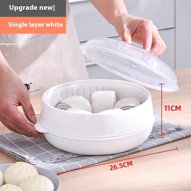 

GIANXI Food Grade PP Microwave Steaming Box Heating Utensils Kitchen And Home Multi-Layer Steamed Bread Steamed Rice Grid