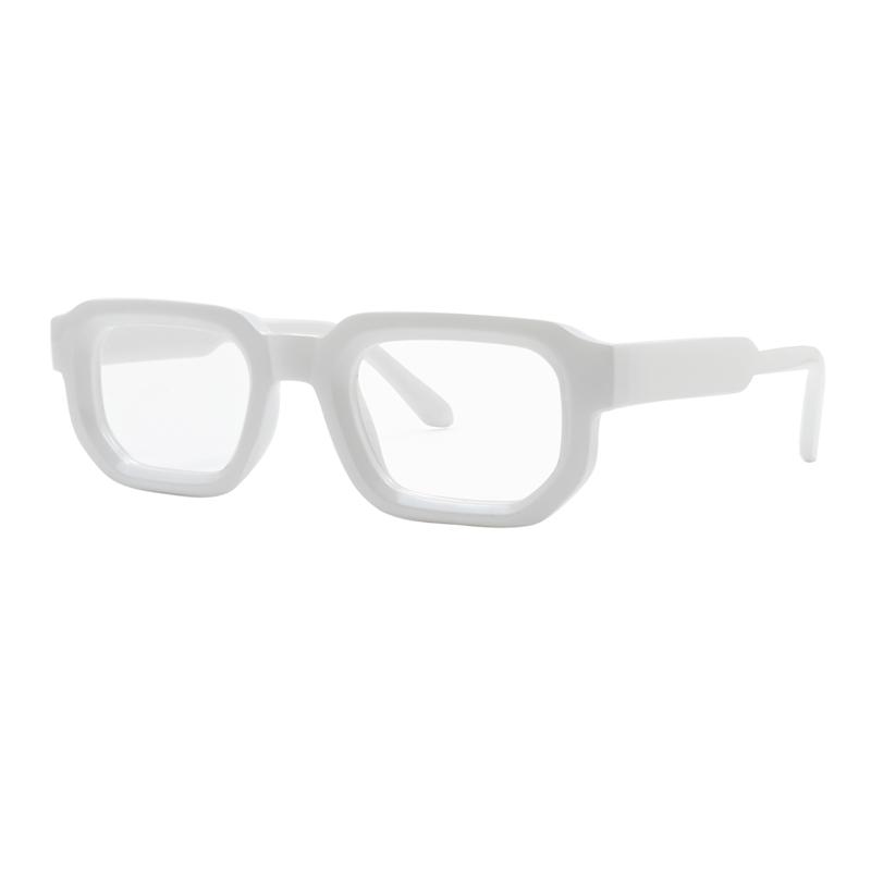 Vintage Small Square Frame Women'S Anti Blue Light Glasses Retro Brand Design Luxury Men Thick Leg Square Fashion Glasses Frame