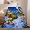 Christmas Gift Comedy Movie How the Grinch Stole Christmas blanket home warming, four season bed decoration sofa cover flannel throwing blanket K10