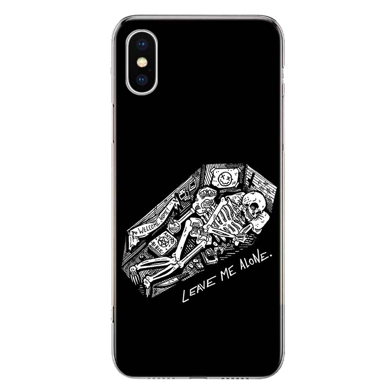 Spooky Skull Funny Dance Skeleton Husă pentru telefon pentru Apple iPhone 11 12 13 15 Ultra 14 Pro 7 XR X XS Max 6S 8 Plus + Mini SE Print