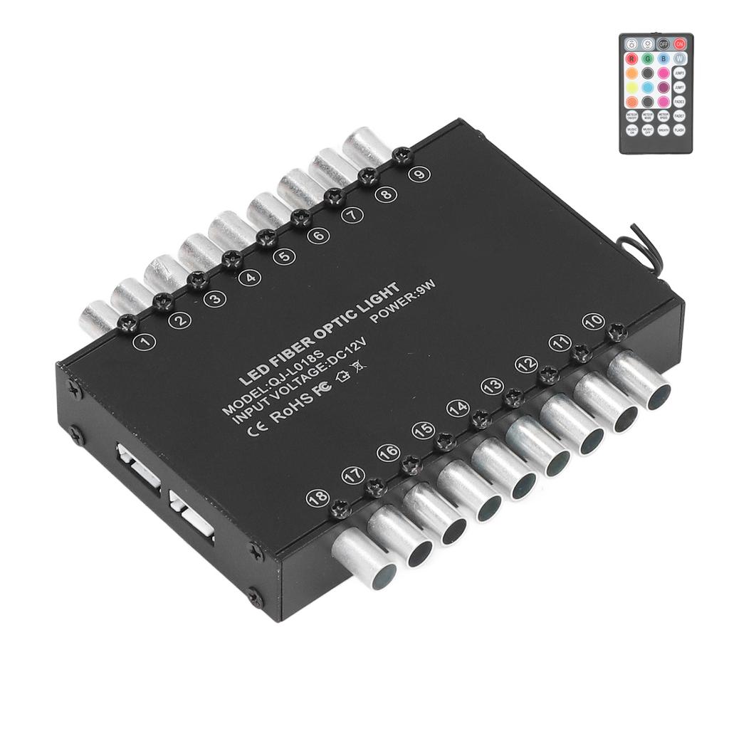 LED Lichtleiter Bluetooth APP Fernbedienung 18 Löcher Einzelkopf Lichtleiter Sternenhimmel