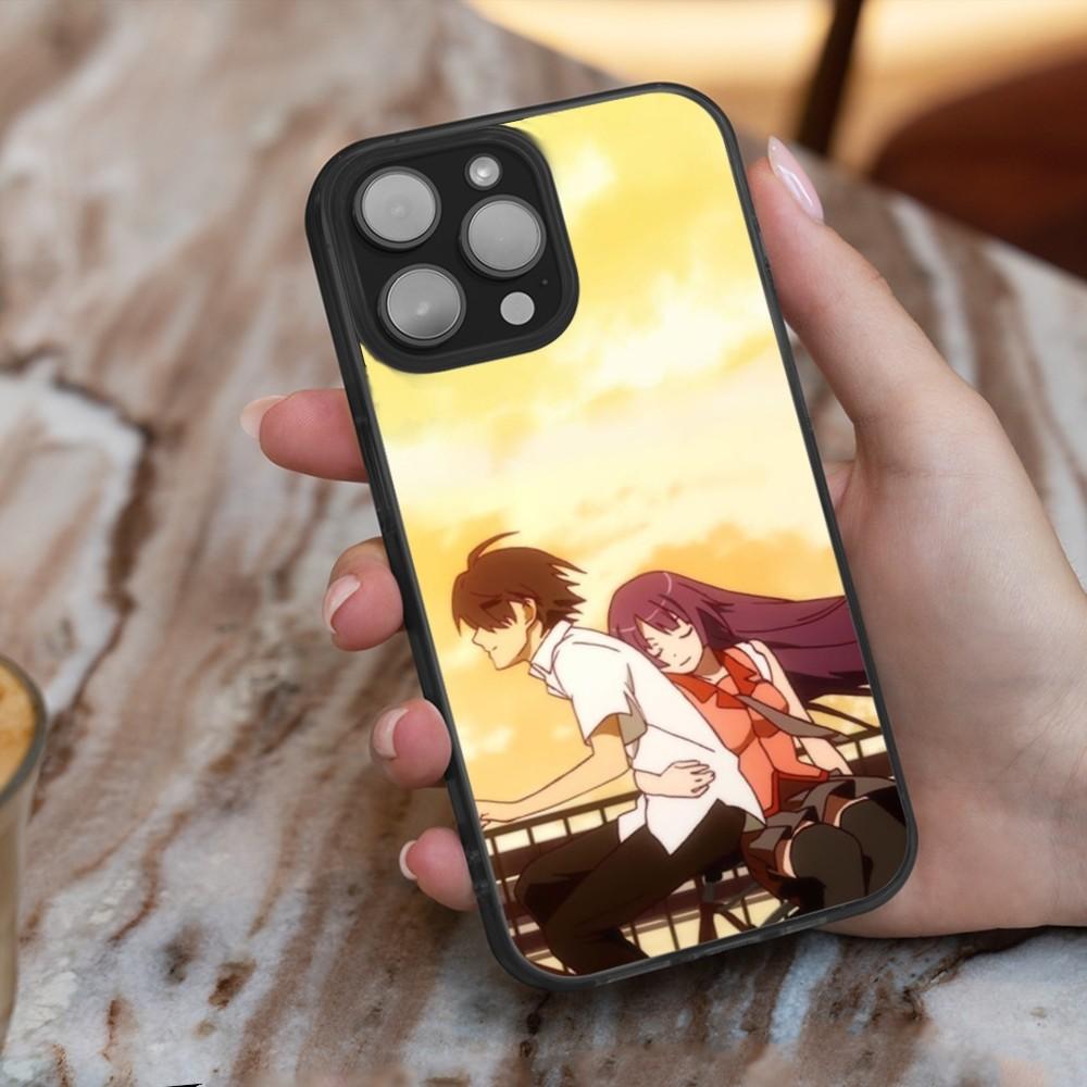 

M-Monogatari Series Anime Phone Case For iPhone 16,15,14,13,12,11,Plus,Pro,Max,Mini Soft Magesafe Magnetic Wireless Charge iPhone16