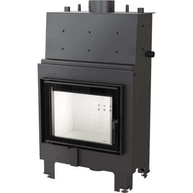 Water heating fireplace KRATKI MBM 12 kW Ø 180 self closing door