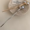 Exquisite Retro Metal Hair Clip Women's New Chinese Style Hair Clip Imitation Pearl Hair Stick Hair Accessory Headwear