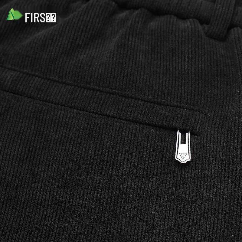 Shanshan Men's Corduroy Straight-Leg Pants with Wool Blend