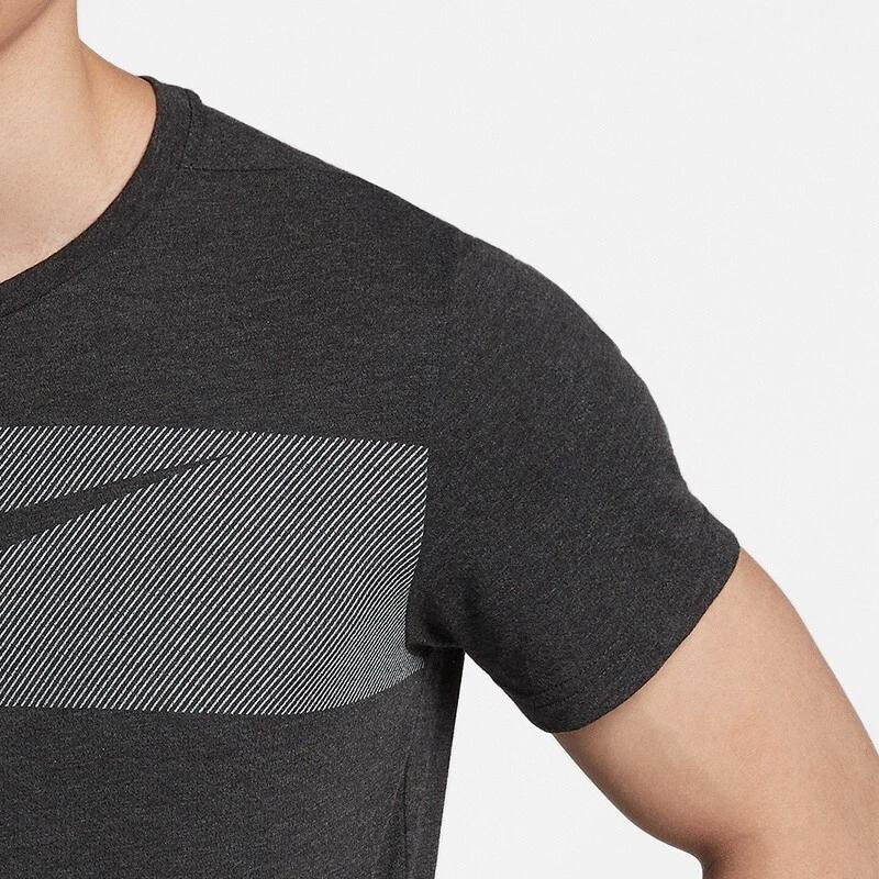 Nike Logo Knit Round Neck Sports Moisture Wicking Short Sleeve T-Shirt Men Tops AJ8005-032