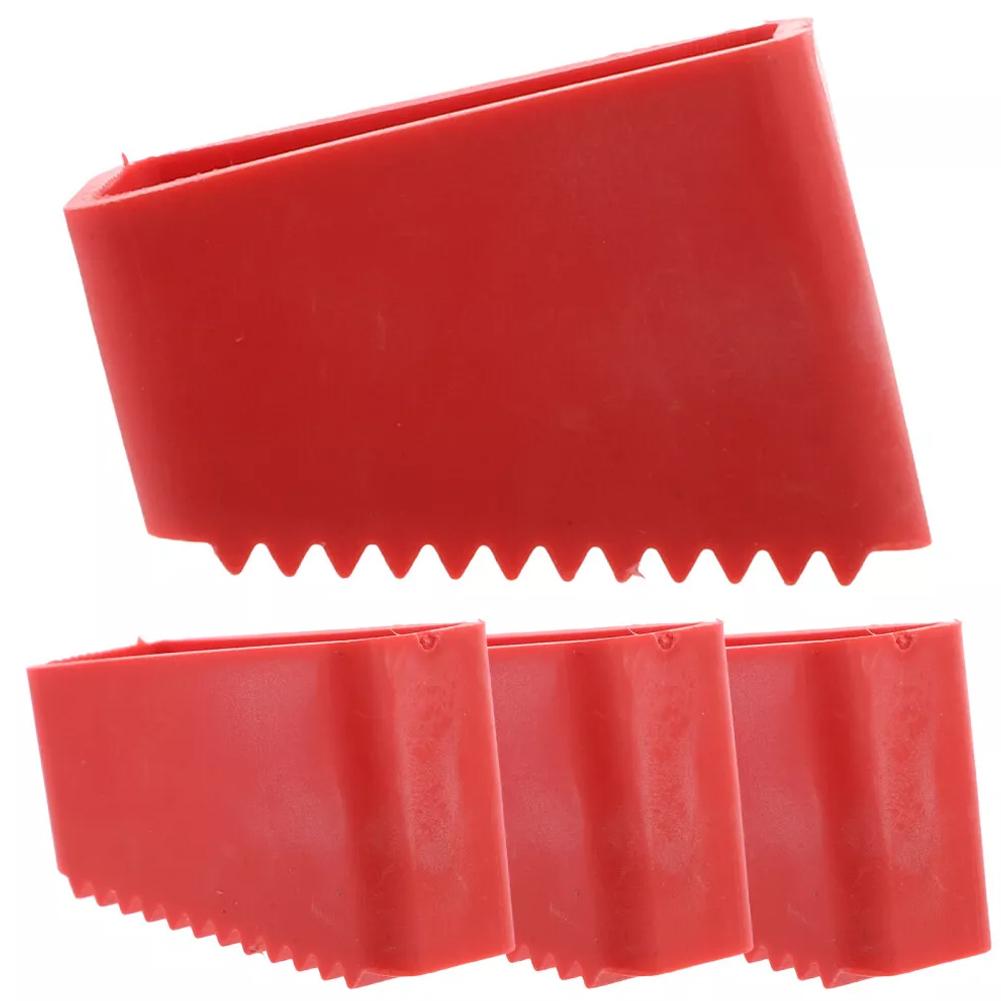 

4Pcs Rubber Step Ladder Feet Covers Versatile Ladder Leg Covers Non-Skid Ladder Pads Rubber Foot Pad Foot Protectors червоний