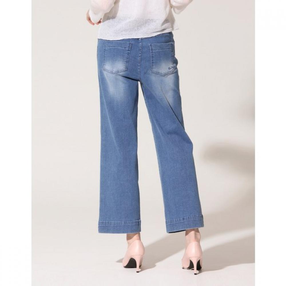 SON JUNG WAN Women Butterfly Hotfix Denim Pants Zjl6262080