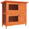 Konijnenhok Buiten Caviahok Houten Eendenhok Huisdierkooi met Openend Dak, 90 x 45 x 90cm