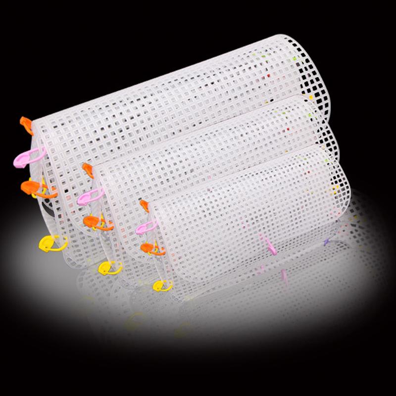 Plastic Mesh For Bag Making Diy Handcraft Bags Weaving Material Latch Hook Bags Made Plastic Grid Hook Crafts Making Accessories