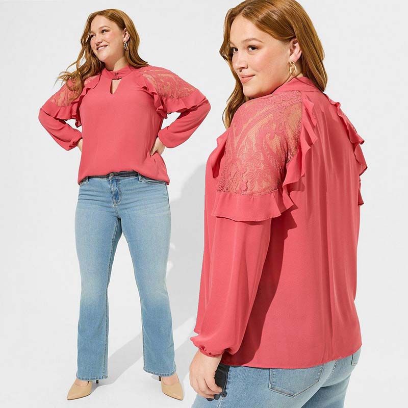 

A77 100.00 кг Женская шифоновая блузка большого размера, стройнящая, скрывающая живот Defective product 2 pieces