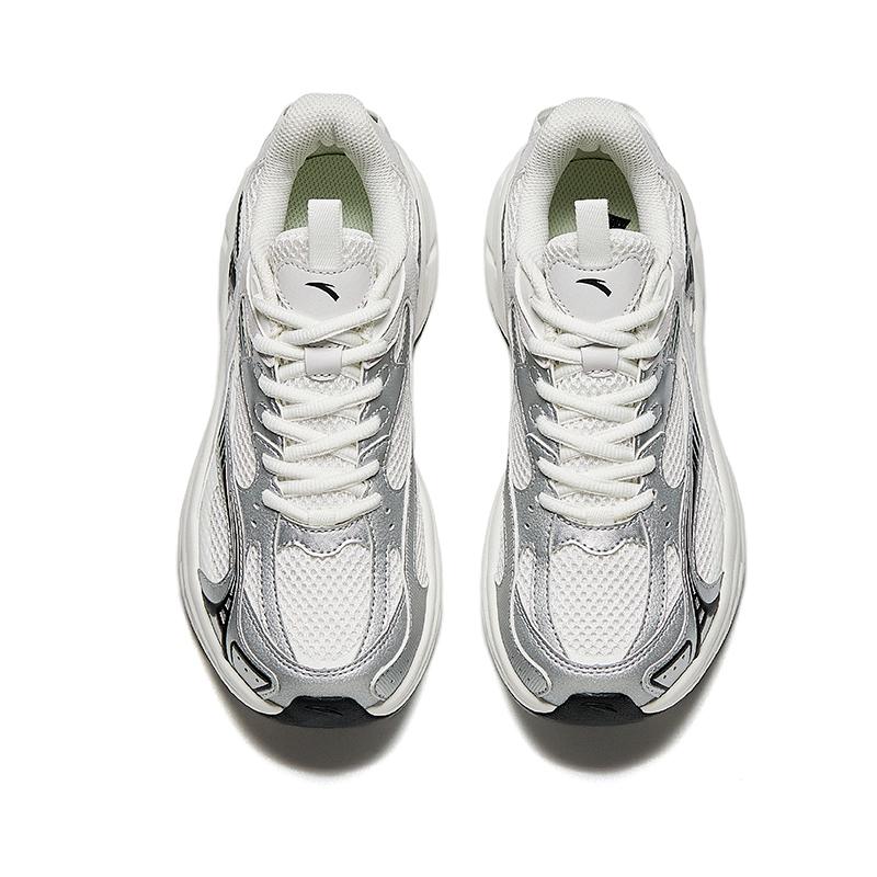Anta At2002 Retro Sports Low-Top Casual Running Shoes Women Sneaker Silver 922445502-1