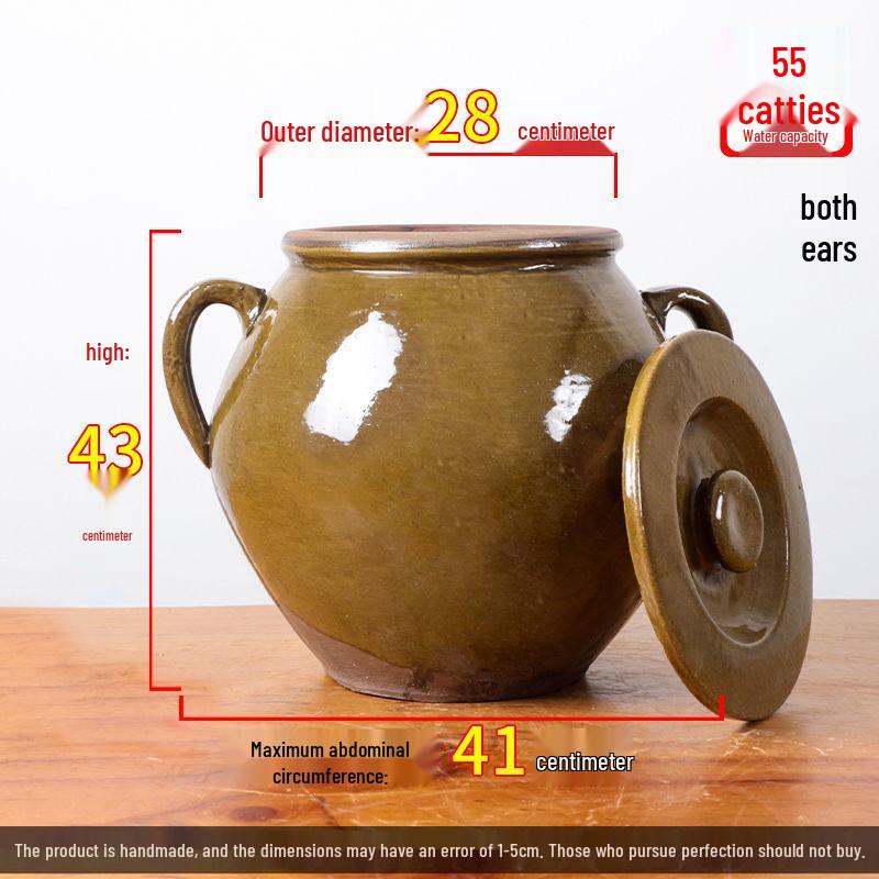 Keramik Doubanjiang Fermentierter Tofu & Kimchi Einmachglas - Traditionell, Verdickt für den Hausgebrauch
