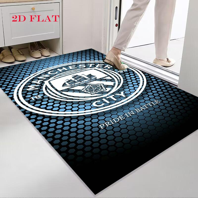 MCFC logo Carpet Rug for Living Room Bedroom Home Sofa Decoration,Kids play Nonslip Floor Mat