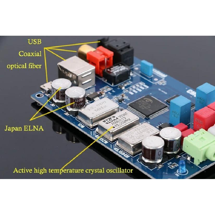 HIFI Audio CM6631A Digital Interface 32 / 24Bit 192K USB To I2S IIS SPDIF Optical Coaxial Output Decoder DAC