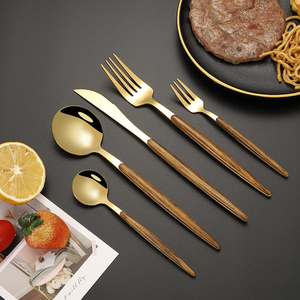 20-teiliges spiegelpoliertes Besteck-Set aus Edelstahl, Tafelgeschirr-Besteck-Set für Zuhause, Restaurant, Hochzeit, Service für 4 Personen