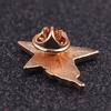 Red Star Feather Symbol Brooch Europe, America and the Soviet Union CCCP Metal Badge Lapel Pin Jewelry