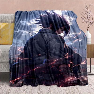 Naruto Anime Flanellen Deken - Zacht Warm Perfect voor Bank, Beddengoed Kamperen Reizen Kantoor Woondecoratie -QJY