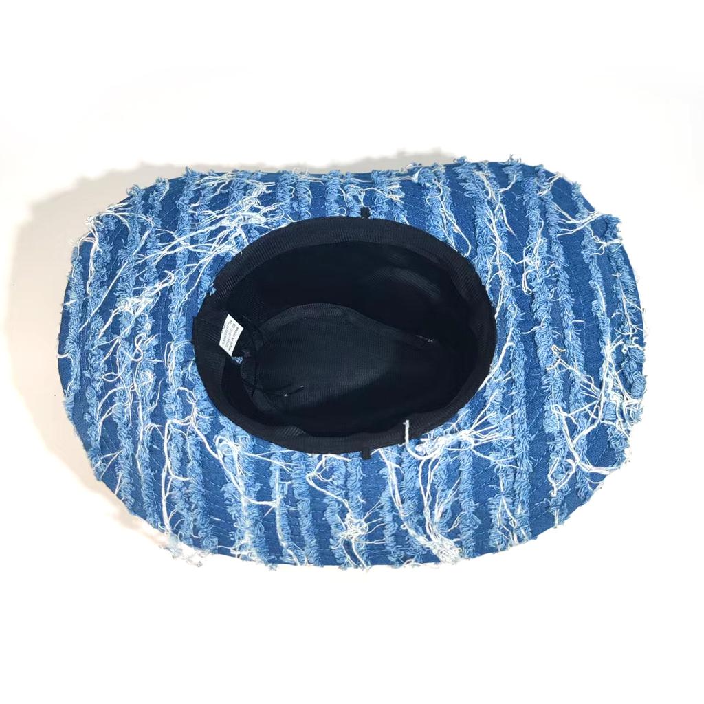 Western Cowboy Hat Spring And Autumn Sunshade Sun Protection Hat Children'S Retro Denim Bucket Hat