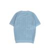 I Oedeul Waffle Raglan Short Sleeve Knit - Sky Blue