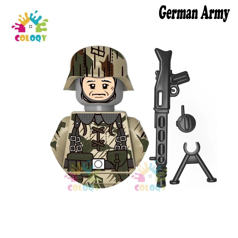 Kids Toys WW2 Military Army Sets Building Blocks Soviet US China Soldiers Mini Action Figures Medal Toys For Kids Birthday Gifts
