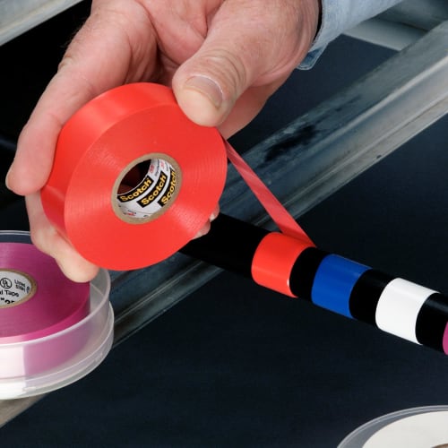 3M Scotch No.35 Harness Tape Red 19mmX0.18mmX20m Electrical Insulation