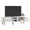Vidaxl Szafka Tv Molde, Biała, 158X40X49 Cm, Lite Drewno Sosnowe