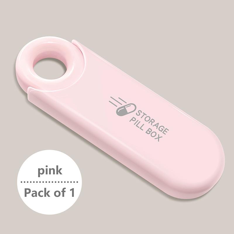 

3-секционная таблетница, ежедневный органайзер для таблеток, портативный контейнер для лекарств, держатель для таблеток в кармане, влагостойкий чехол для таблеток розовый